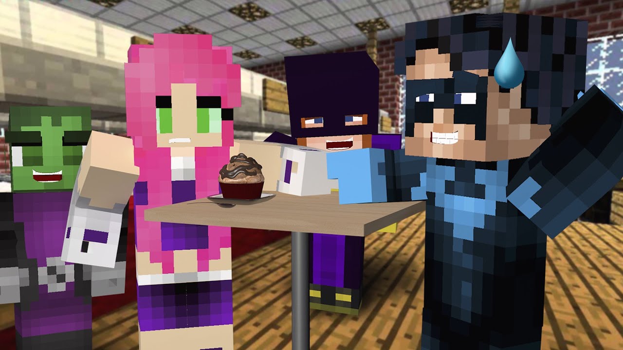 Nightwing and Starfire Go out on a Date! (Minecraft Roleplay) | Nightwing Plays Minecraft
