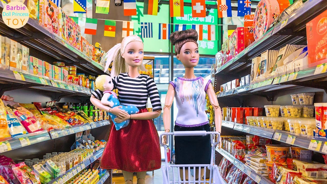 barbie in supermarket