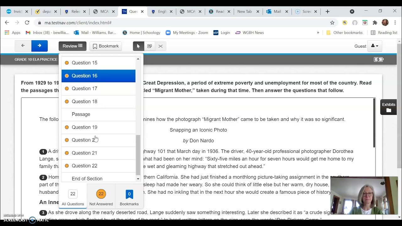 Overview of TestNav for MCAS YouTube