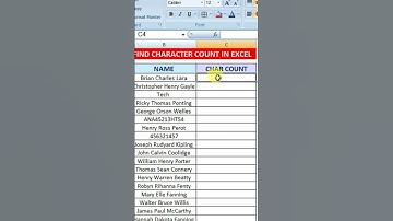 How to Count the Number of Characters in a Cell in Excel (Quick and Easy!) #shorts