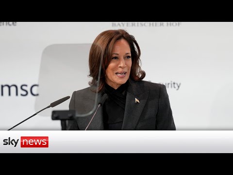 Kamala Harris says Russia has committed 'crimes against humanity' at security conference