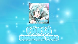 Fansa (ファンサ) | D4DJ | Cover | Hanamaki Towa | [KAN/ROM/ENG] | Color Coded Lyrics