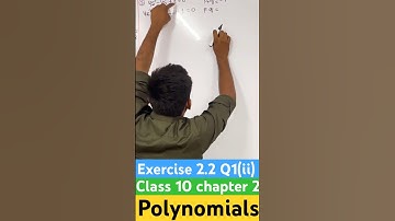 😱🔥Ex -2.2 Q1(ii) chapter 2 polynomials class 10 maths #shorts #ncert #ncertsolutions #polynomials