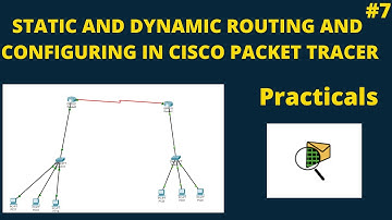 Static Routing and Dynamic Routing  Tutorial using Cisco Packet Tracer | computer network