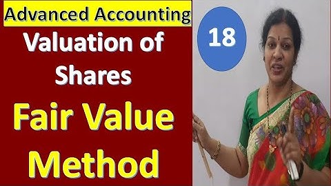 18. Valuation of Shares - Fair Value Method with Problem & Solution