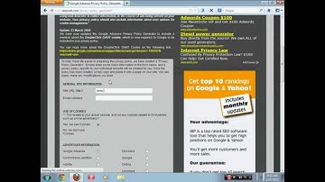 Easiest Way To Make An AdSense Privacy Policy For Your Website