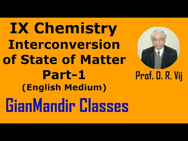 IX Chemistry | Interconversion of State of Matter (Part-1) English Medium by Ruchi Ma'am