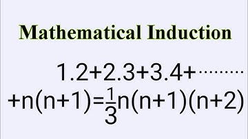 1.2+2.3+...+n(n+1)=(1/3)n(n+1)(n+2) #MathematicalInduction L378 @MathsPulseChinnaiahKalpana