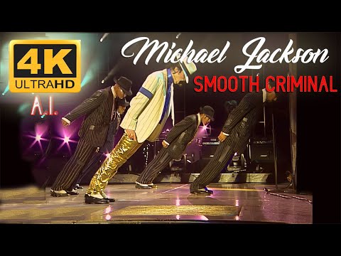 Michael Jackson - Smooth Criminal - Live Munich - A.I. 4K Uhd 50 Fps.