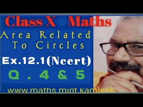 #Class10Ex.12.1Q.No.4&5Ncert#Class10MathsAreaRelatedToCircles#EasySolutionByMATHSMINTkamlesh#