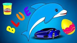 Learn Colour Blue | Preschool Color Fun
