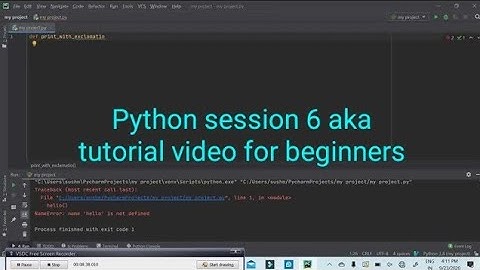 Python session 6 aka Tutorial video for beginners/INNOVATION TO REVOLUTION