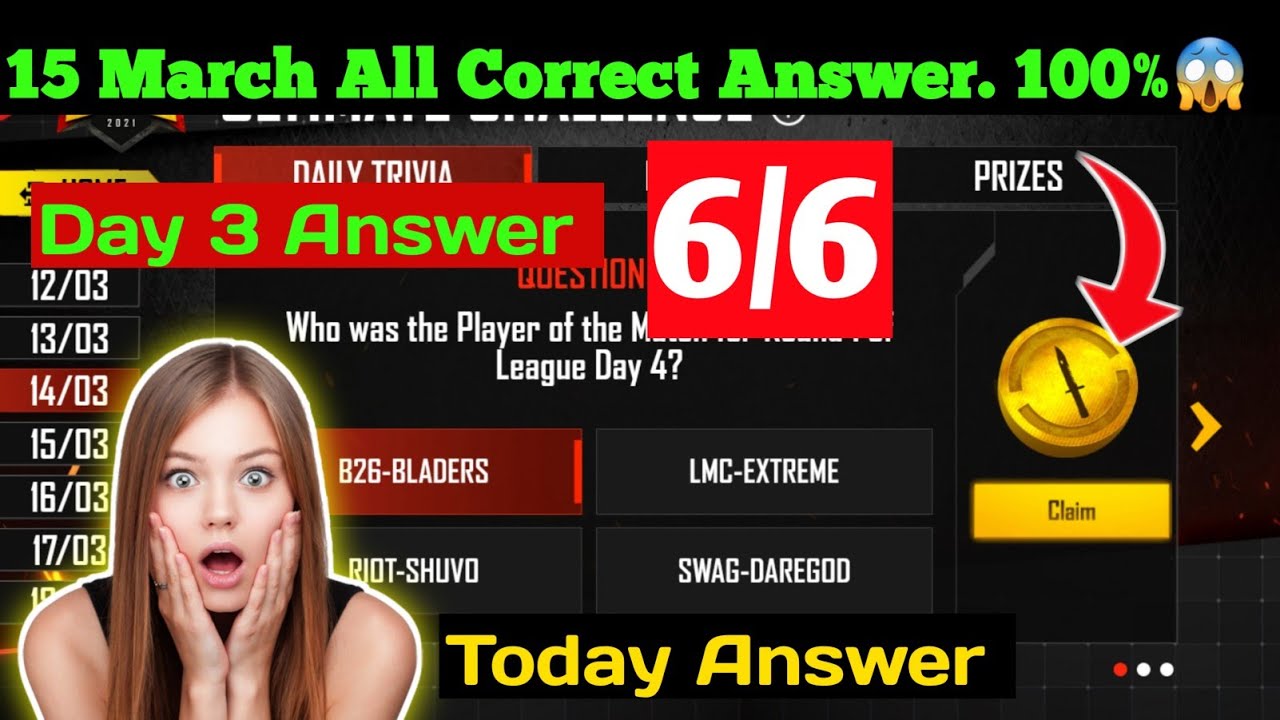 Ultimate Esports Challenge Today  Quiz Answer |15 March Ultimate Esports Quiz Answer[All Correct]