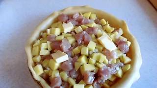 Как сделать курник с картошкой и курицей Как сделать курник с картошкой и курицей