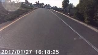 Car Driving on Emergency Lane on Freeway Caught on Dashcam