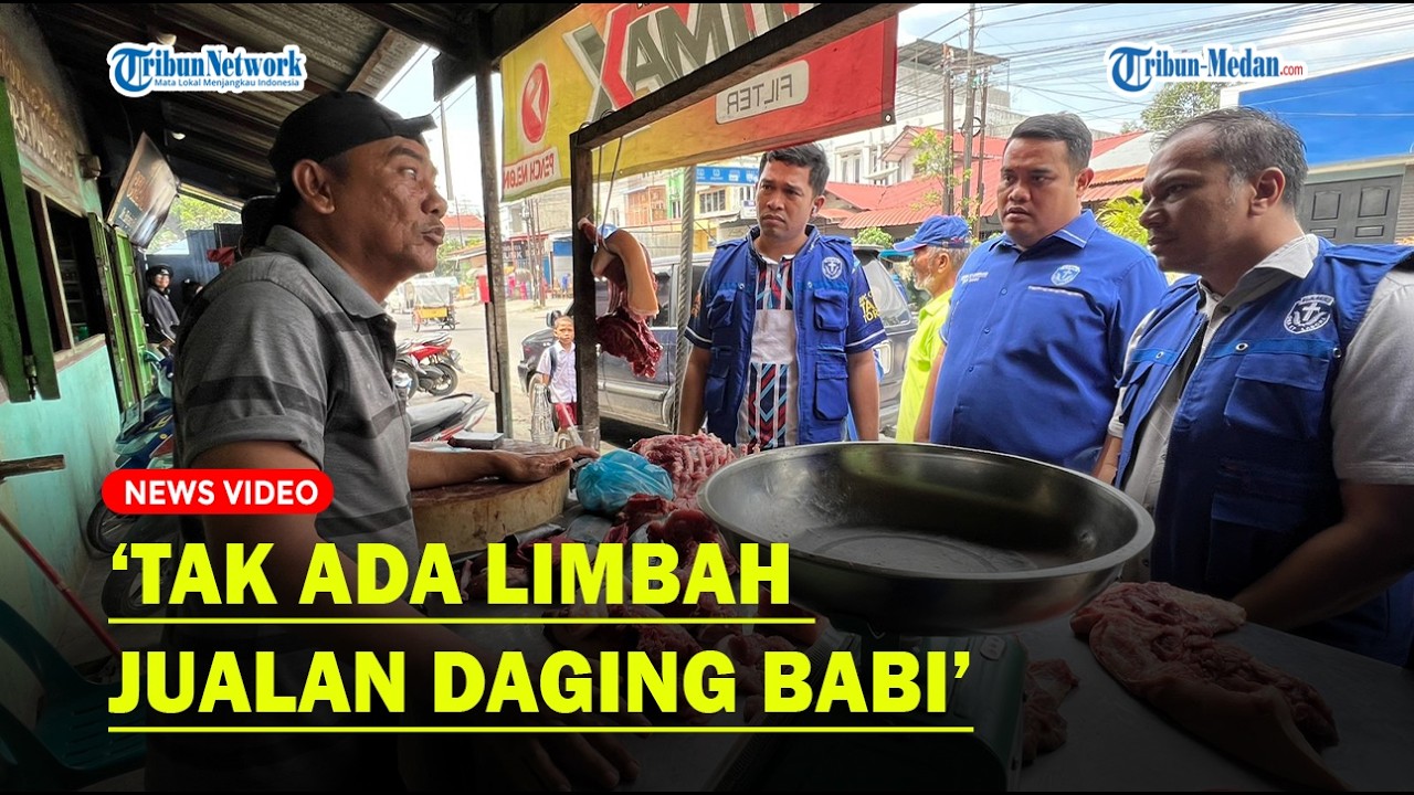 Ketum GAMKI Sahat Sinurat Temui Pedagang Babi 'Korban Surat Edaran Wali Kota Medan'