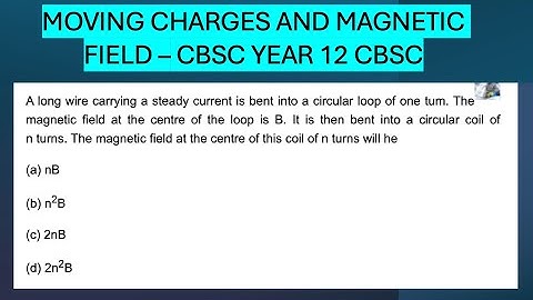 A long wire carries a steady current.It is bent into a circular loop of one turn. the magnetic field