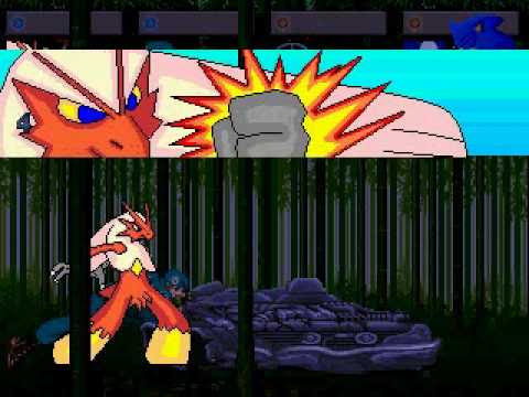MUGEN:Blaziken and Jill VS. Everyone St.Patrick's day special part 1
