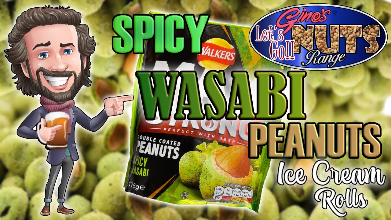 Spicy Wasabi Peanut Ice Cream Rolls Walkers Peanuts Infused Rolled Ice Cream Let's Go Nuts