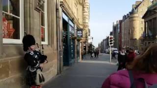 Bagpipes in Edinburgh, Scotland