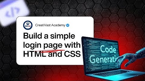 Build a Simple Login Page with HTML & CSS | Beginner Web Design Tutorial