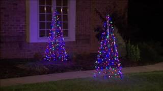 Pre-Lit LED 5' Fold Flat Outdoor Christmas Tree by Lori Greiner on QVC