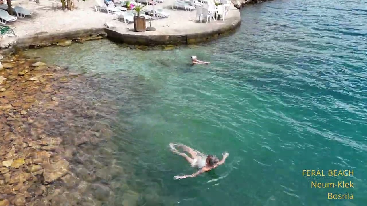 Feral Beach Relaxing Music 4K Arial Scenery Bosnia DJI Mini 4 Pro