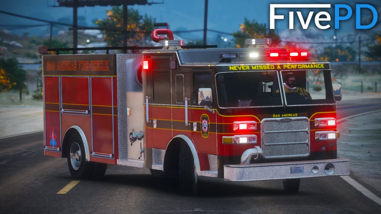 The Most Realistic Fire Sim Gta 5 Fivepd 19 Youtube