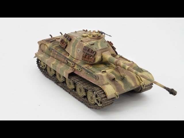 Passiv afsnit Peru HOBBYBOSS 84530】1/35 虎王上色 German Sd.Kfz.182 King Tiger "Porsche Thrret"  w/Zimmerit - YouTube