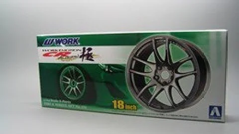 Unboxing: Aoshima 18 inch Work Emotion CR Kiwami Wheel & Tire Set