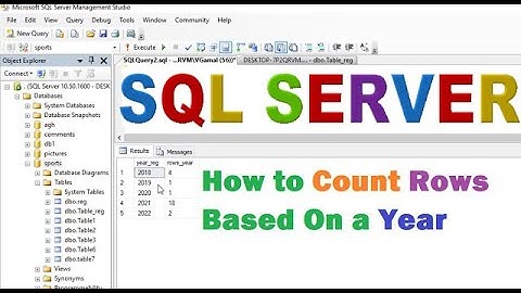 sql tutorial - How To Count Number Of Rows Based On Year In SQL Server