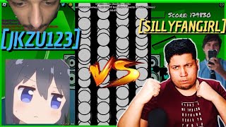 SillyFangirl vs THE BEST FUNKY FRIDAY PLAYER: @jkzu123  THE REMATCH | Roblox Funky Friday 1v1