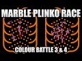 Marble Race Plinko - Colour Battle -  Season 1  - Race 3 &amp; 4 of 15 - Algodoo