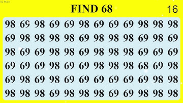 Find the Hidden Number 68 - Can You Find It? #findnumber #puzzle #challenge #brainteaser #find
