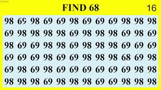 Find The Hidden Number 68 - Can You Find It?