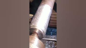 Thread Cutting On Lathe Machine #shorts @learnmachinery8099