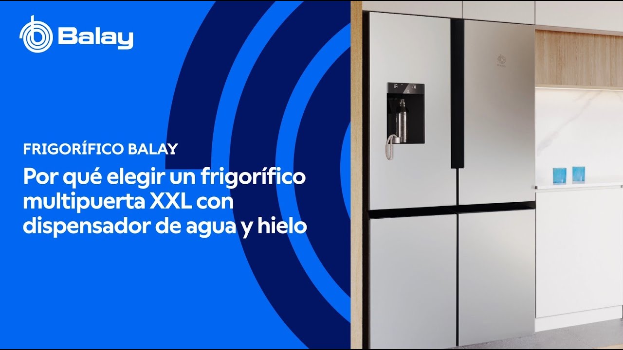 Ventajas clave del frigorífico multipuerta XXL con dispensador de agua y hielo