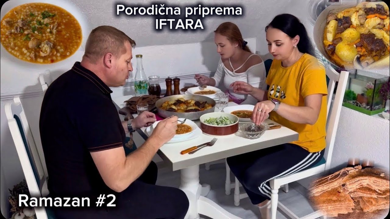 Tahrana sa piletinom,obnavljamo staru tepsiju i spremano junetinu sa krompirom iz rerne  IFTAR #2