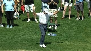 Michael Thompson holes beautiful chip shot at Valero
