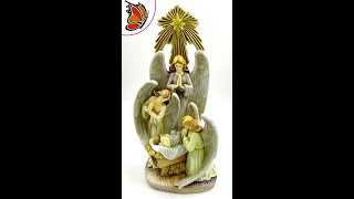 Como pintar un nacimiento en ceramica con pinturas Fusion Color