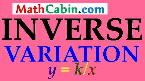 Inverse Variation problem ! ! ! ! !