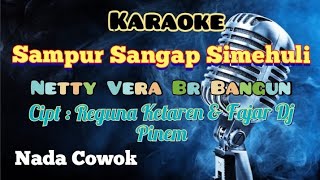 SAMPUR SANGAP SIMEHULI | NETTY VERA BR BANGUN | KARAOKE LAGU KARO TERBARU | NADA COWOK