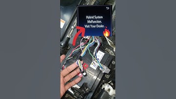 Storing in hybride systeem, kortsluiting in bedrading #kortsluitingen #hybrideauto