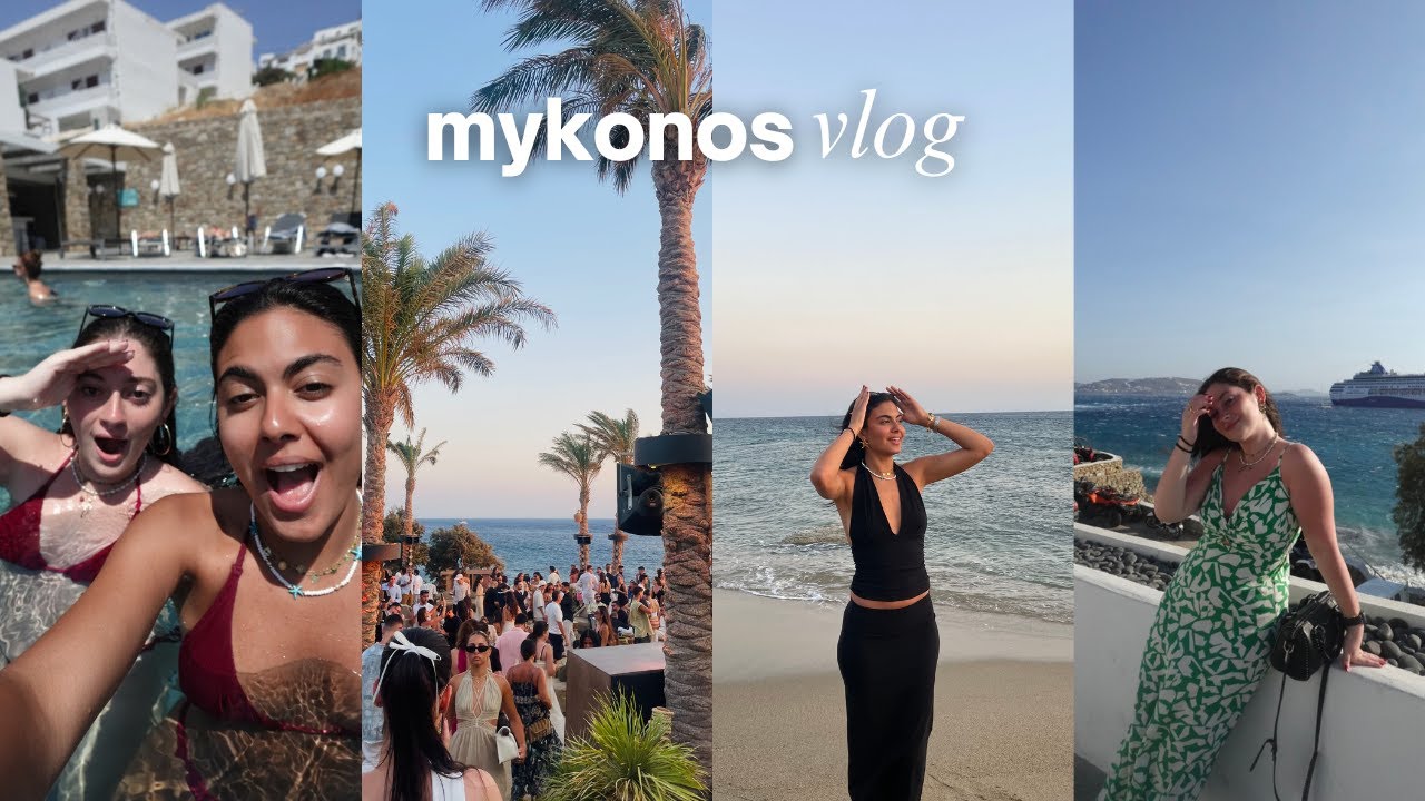 The Most Chaotic Mykonos Trip 🇬🇷 | Lost Bags, Ferry Drama, Meeting Kaylor from Love Island & More!