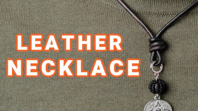 How to Make a Unisex Leather Cord Necklace with Slide Knots 