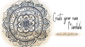 How to draw a Mandala without a drawing compass
