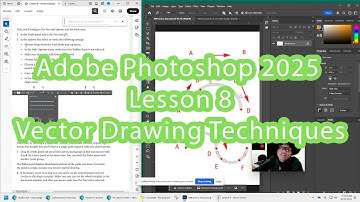 Adobe Photoshop Classroom in a Book 2025 Lesson 8 - Vector Drawing Techniques Video Tutorial