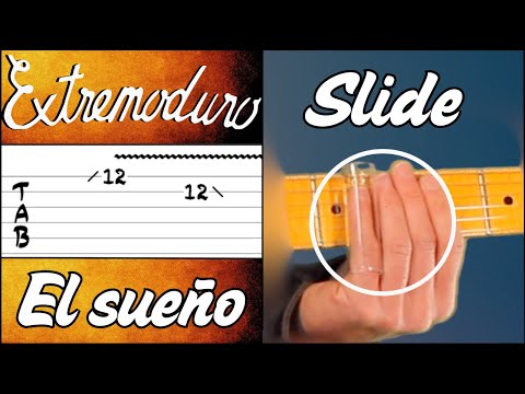 Cómo tocar el SOLO de SLIDE en "El Sueño" de Extremoduro | Tutorial Guitarra Rock en Español