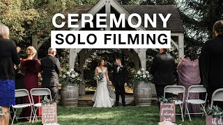 Everything I do to film a wedding ceremony SOLO!