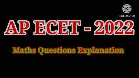 AP ECET-2022//